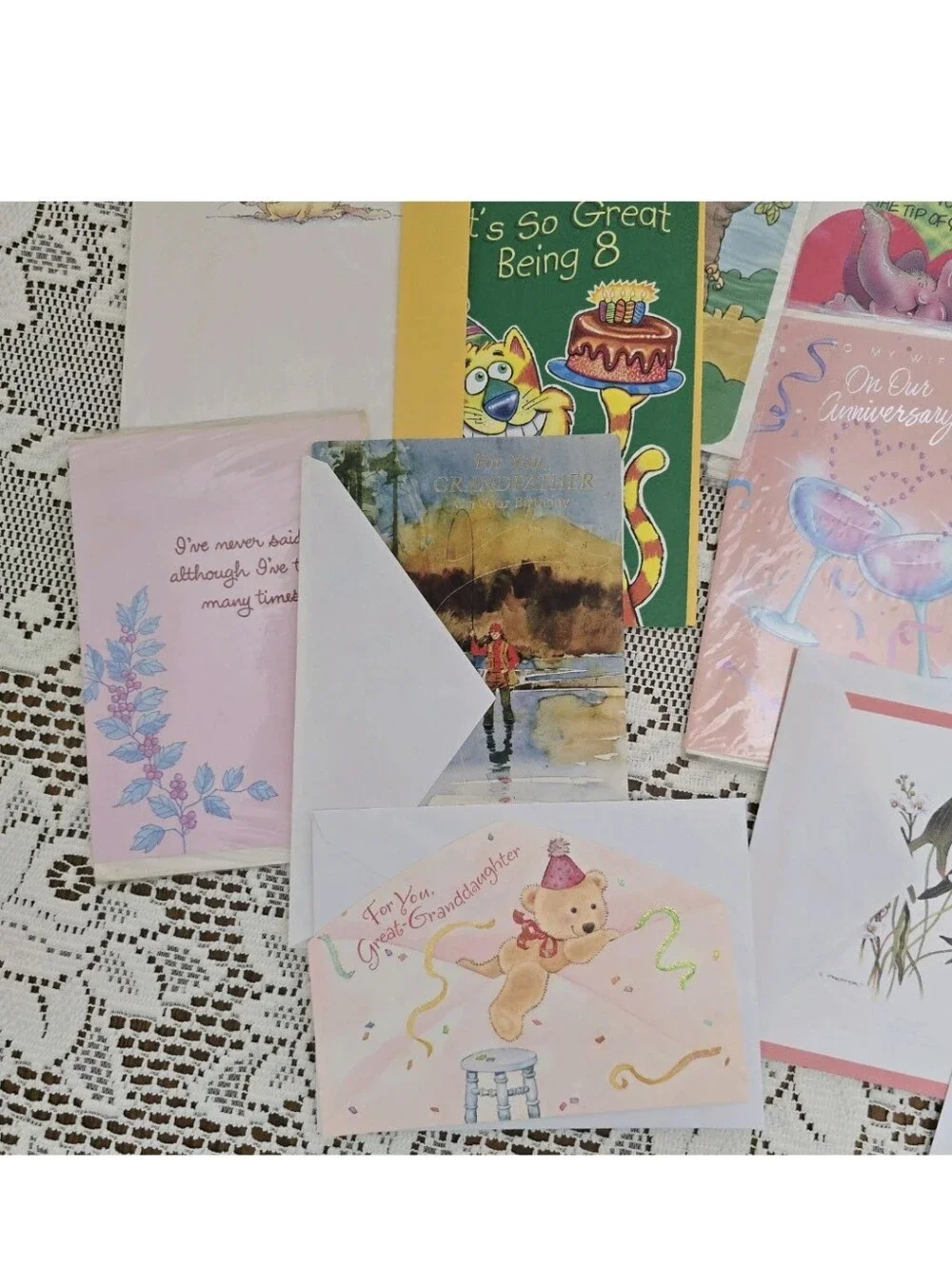 Vintage Greeting Card Lot 25+ Unused Anniversary Birthday Halloween Crafts